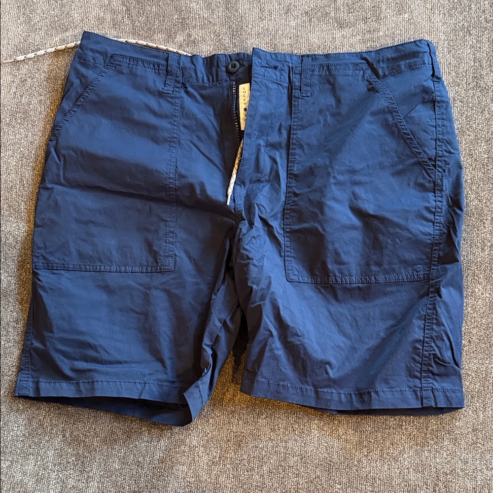 Lucky Brand Men's Deep Blue Saturday Stretch Shorts Size 36